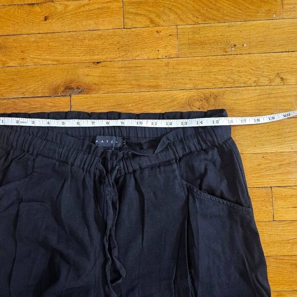 Hatch Black Maternity Trousers Ankle Leg Black Pants Size 2 Jogger - Picture 5 of 8